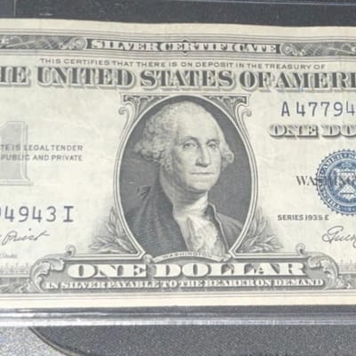 $1 Blue Seal Silver Certificate 