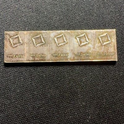 Valcambi Suisse 5g Silver CombiBar Strip 5x1g 999 - additional view