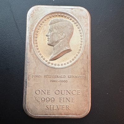 1976 JFK Bicentennial 1 oz Silver Bar