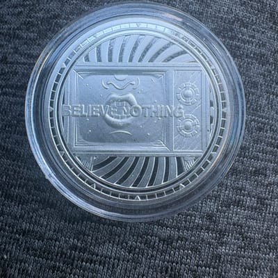 Reckless Metals Believe Nothing 1/4oz Silver Round - additional view