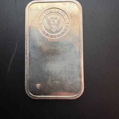 1976 JFK Bicentennial 1 oz Silver Bar - additional view