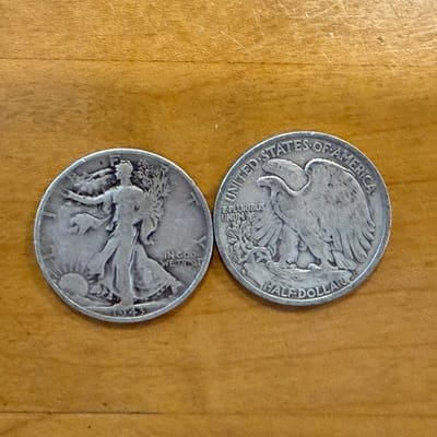 90% walking Liberty silver half dollars - additional view