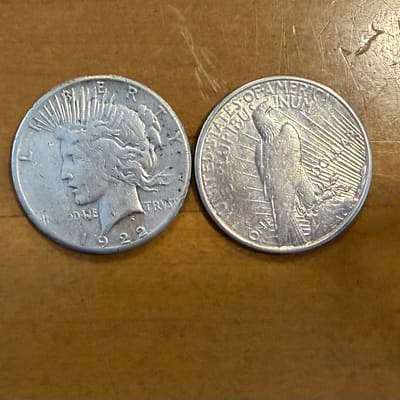 90% Peace Silver dollars  - additional view