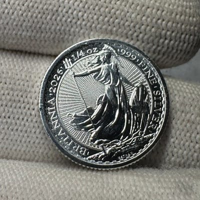 2026 Great Britain 1/4 oz Silver Britannia – .999 