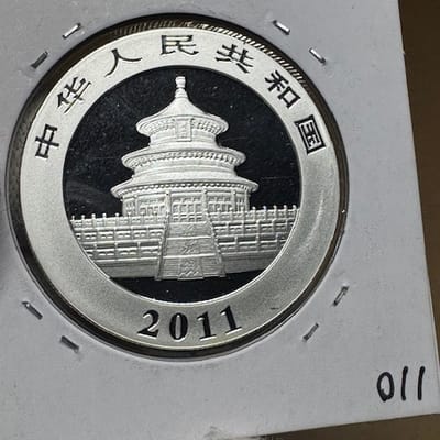 BU 2011 *ONE OUNCE* Chinese Silver Panda - additional view