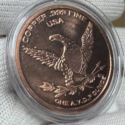 Heavenly Metals Megolodon Shark 1 oz Copper Round