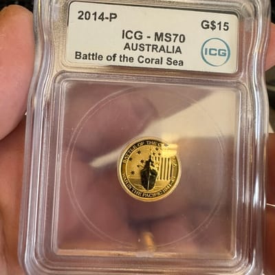1/10 Gold Australia 2014-P MS70 