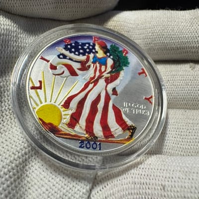 Colorized American Silver Eagle - 2021 | PeerMetals
