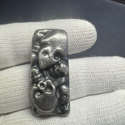 Antiqued Wild Pig Hand Poured Skull 2 oz Bar