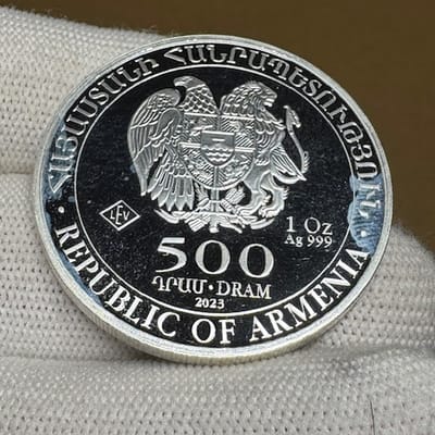 2023 Armenia Noah’s Ark 1 oz .999 Silver 500 Dram - additional view