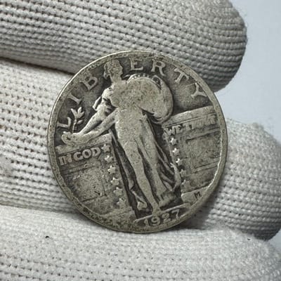 SPOT 1927 Standing Liberty Quarter - readable date