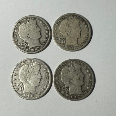 SPOT - One (1) Barber Half Dollar 90% Silver  