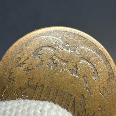 VALUE $$ 1864 Two Cent Piece - Small Motto Brown - additional view