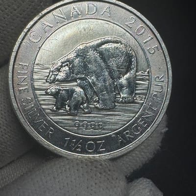 SPOT! 1.5 oz 2015 Canada Polar Bear/Cub .9999