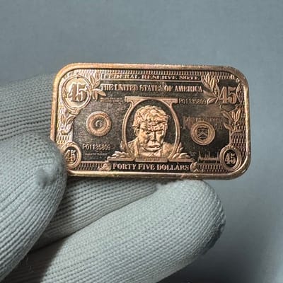 Trump "Reserve Note" Copper Bar - 1 oz