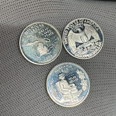 Proof 90% Quarters Lot of 3 