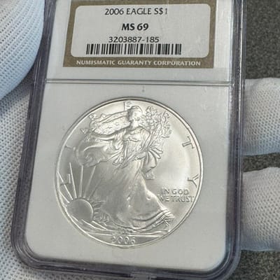 NGC MS69 2006 American Silver Eagle