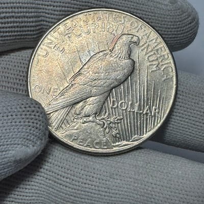 1935 Peace Dollar - Better Date!  Lightly toned - additional view