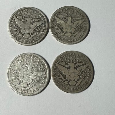 SPOT - One (1) Barber Half Dollar 90% Silver   - additional view