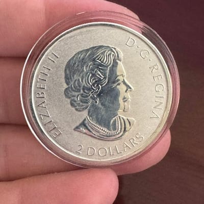 NEAR MELT 3/4oz 2020 Canada $2 Reverse Proof .9999 - additional view