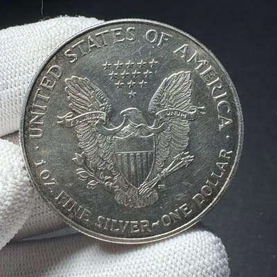 Backdate 1995 TONED American Silver Eagle - additional view