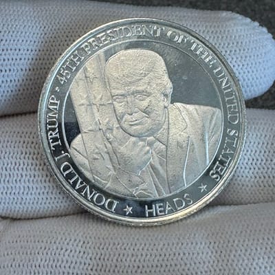 Trump vs. Biden “Heads or Tails” – 1 oz .999 Fine 