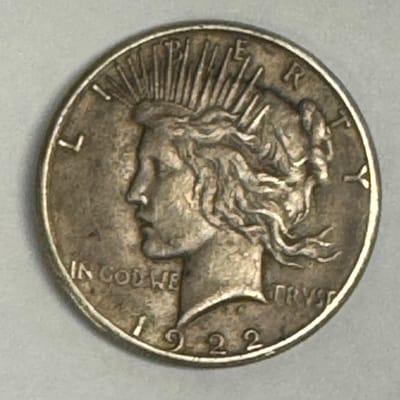 1922-S Peace Silver Dollar – San Francisco – Toner