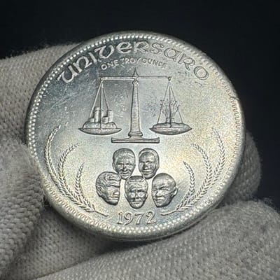 VINTAGE 1972 Universaro World Trade Unit 1 oz 