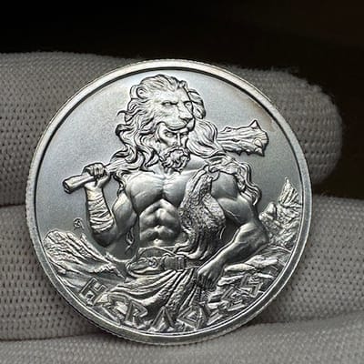 Intaglio Mint Heracles Greek Mythology 1 oz silver
