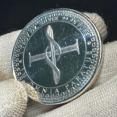 Scottsdale Omnia Lion Head Round 1 oz silver - additional view