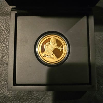 The 2023 Spider-Man 1 oz Proof Gold Coin - additional view