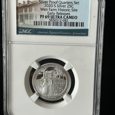 2020 S Washington Quarter PF69 Ultra Cameo