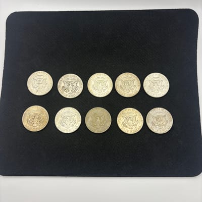1964 Kennnedy Half Dollar lot of 10 - additional view