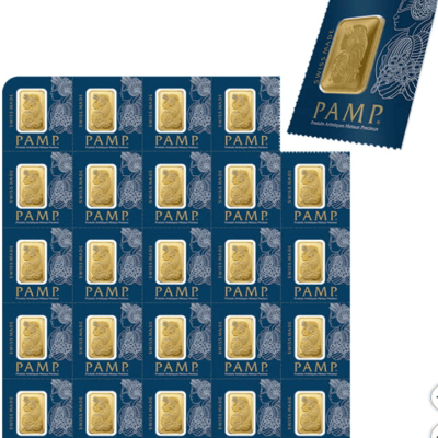 1 Gram Gold Bar - PAMP Suisse Lady Fortuna .9999