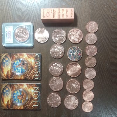 NEW 1 pound + 18oz. rounds copper free shipping
