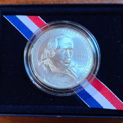 2006-P Benjamin Franklin Commemorative Proof Silve - additional view