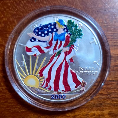 2000 American Silver Eagle 1 oz .999 Fine Silver -