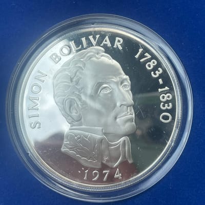 1974 Panama 20 Balboas Sterling Silver Coin w/COA