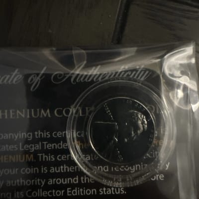 1943 Steel Penny Black Ruthenium Coated  - additional view