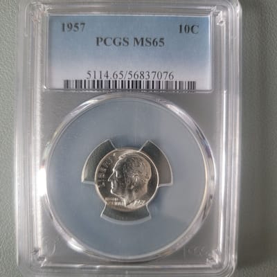 1957 Roosevelt Dime