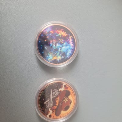 Two 1oz copper rounds
