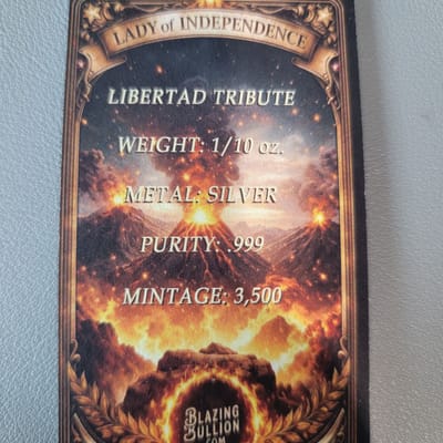 Lady of Independence 1/10oz libertad tribute - additional view