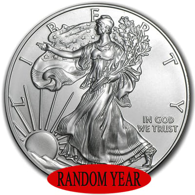 1 oz American Silver Eagle Random Year BU