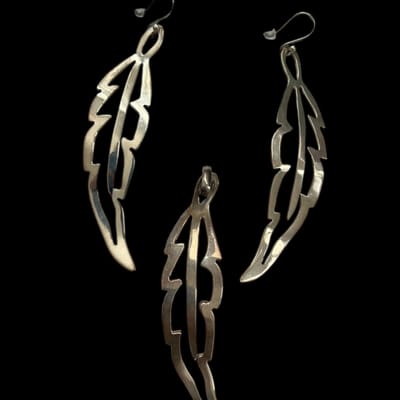 27.2 g Sterling Silver 925 Earring Pendant Set