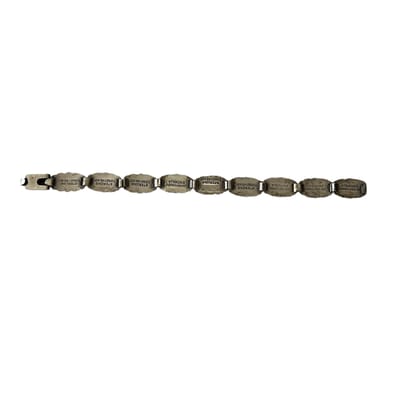 Forget Me Not WW2 Bracelet with Names 925