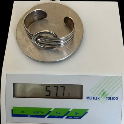 Sterling Silver 925  57.7 Grams Mexico Bracelet - additional view