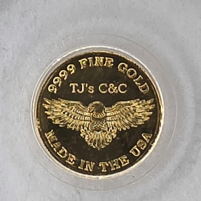 1/200 oz .999 Fine Gold Round – Colt Diamondback - additional view