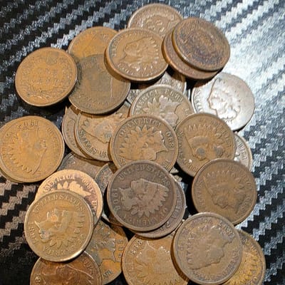 Lot of 35 Indian Head Cents 1800s-1900s 