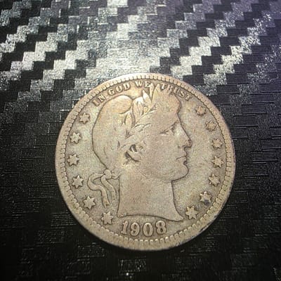 3 Coin Lot - 1908-D 1908-O 1909 Barber Quarters 