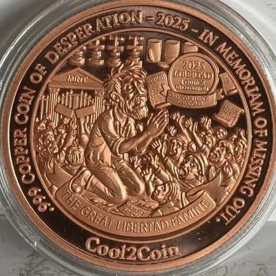 2025 Colorized Libertad .999 1oz Copper Round BU - additional view